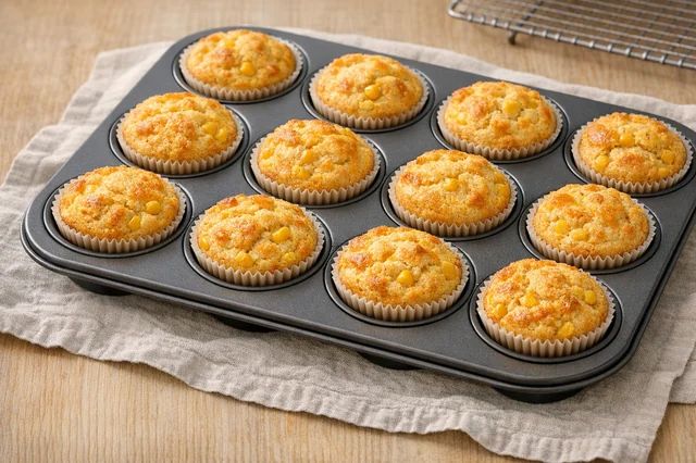 Gluten-free cornbread lunchbox muffins